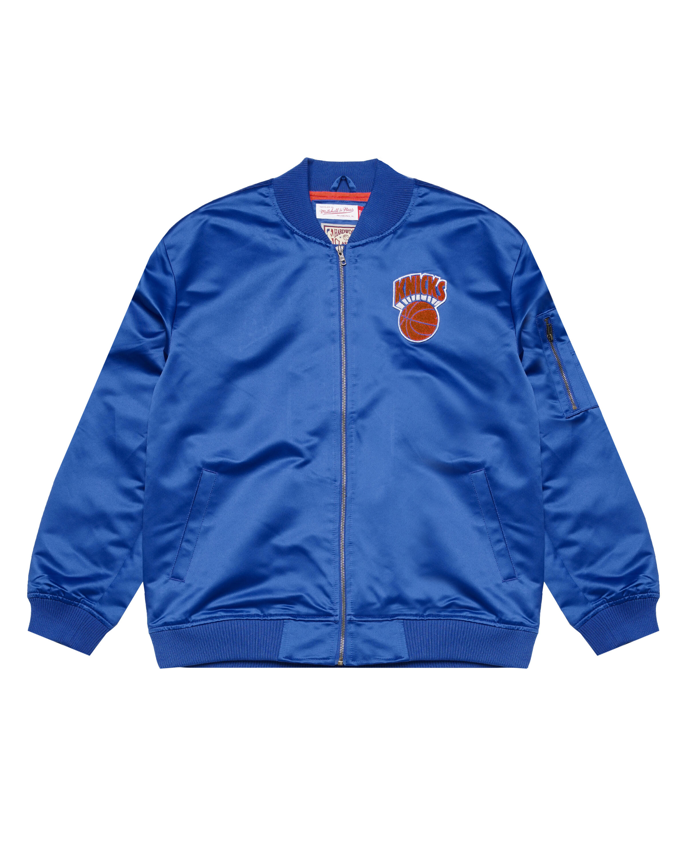 Mitchell Ness NBA LIGHTWEIGHT SATIN BOMBER NEW YORK KNICKS SJKT6599 NYKYYPPPROYA AFEW STORE